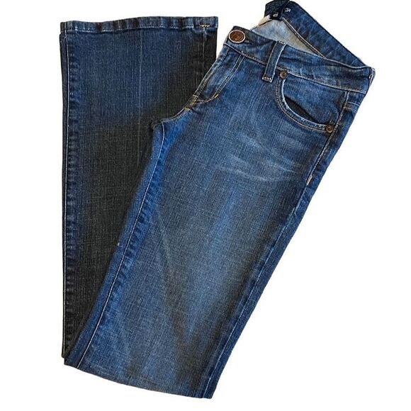 Immortality By Diana Tabeshi Women’s Bootcut Jeans Denim Low Rise Pocket Medium - Picture 3 of 14